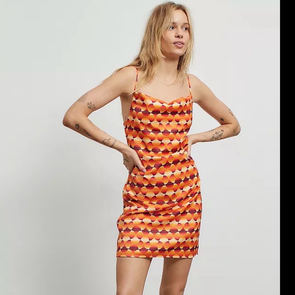 Urban Outfitters Mallory Cowl Neck Slip Dress NWT Size M